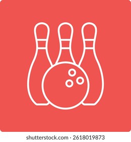 Bowling vector icon. Can be used for printing, mobile and web applications.
