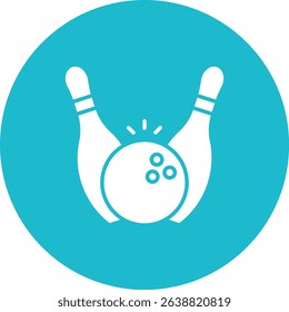 Bowling vector icon. Can be used for printing, mobile and web applications.