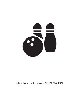 bowling vector icon design template