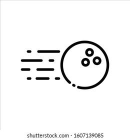 Bowling vector icon. Bowling flat sign design. Bowling ball symbol pictogram