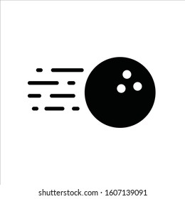 Bowling vector icon. Bowling flat sign design. Bowling ball symbol pictogram
