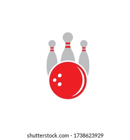 bowling vector icon illustration design template