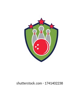 bowling vector icon illustration design template