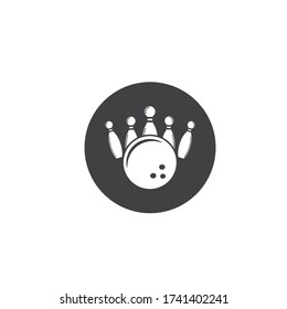 bowling vector icon illustration design template