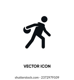 Bowling vector icon. Modern, simple flat vector illustration for website or mobile app. Bowling ball symbol, logo illustration. Pixel perfect vector graphics	