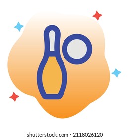 Bowling Vector icon which is suitable for commercial work and easily modify or edit it

