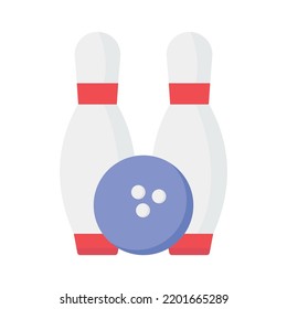 Bowling Vector Icon which is suitable for commercial work and easily modify or edit it


