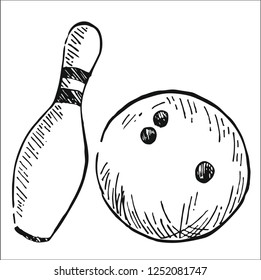bowling vector illustration