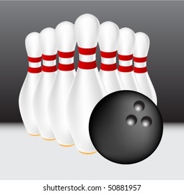 Bowling Vector Illustration