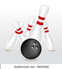 Bowling Vector Illustration