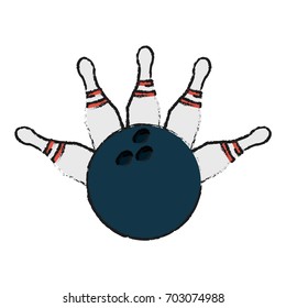 bowling vector illustration