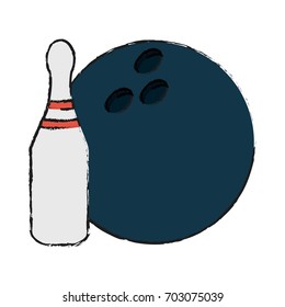 bowling vector illustration