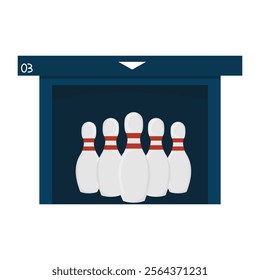 Bowling Vector Illustration - Bowling Arena 01