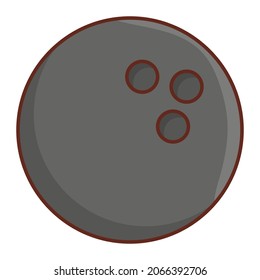 bowling Vector illustration on a transparent background. Premium quality symbols.Vector line flat color icon for concept and graphic design.
