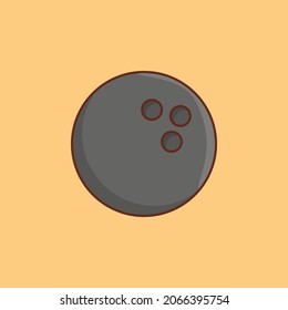 bowling Vector illustration on a transparent background. Premium quality symbols.Vector line flat color icon for concept and graphic design.
