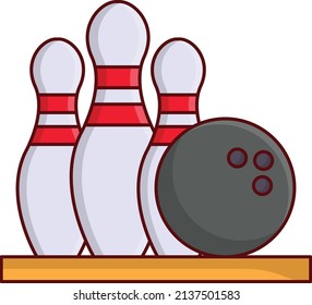 Bowling Vector Illustration On Transparent Background Stock Vector ...