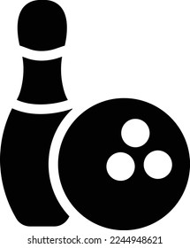 bowling   Vector illustration on a transparent background. Premium quality symmbols. Glyphs vector icons for concept and graphic design. 
