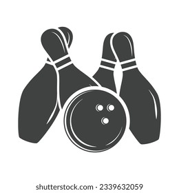 Vector de boliche, ilustración de boliche, ilustración deportiva, Bowling, vector, silueta de boliche, silueta deportiva, vector de juego, torneo de juego, liga de campeones,