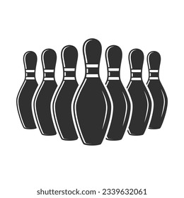 Bowling Vector, Bowling illustration, Sports illustration, Bowling, vector, Bowling silhouette, silhouette, Sports silhouette, Game vector, Game tournament, champions league,