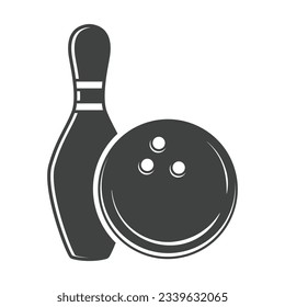 Vector de boliche, ilustración de boliche, ilustración deportiva, Bowling, vector, silueta de boliche, silueta deportiva, vector de juego, torneo de juego, liga de campeones,