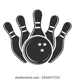 Vector de boliche, ilustración de boliche, ilustración deportiva, Bowling, vector, silueta de boliche, silueta deportiva, vector de juego, torneo de juego, liga de campeones,