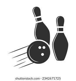 Vector de boliche, ilustración de boliche, ilustración deportiva, Bowling, vector, silueta de boliche, silueta deportiva, vector de juego, torneo de juego, liga de campeones,