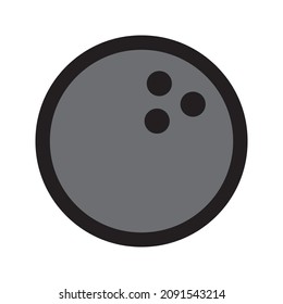 bowling vector line for web, presentation, logo, Icon Symbol.