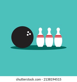 bowling vector suitable for sports design needs or health day commemoration