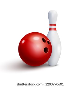 bowling club poster ball bowling pins stock vector royalty free
