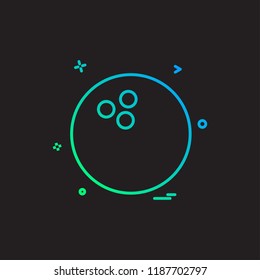 bowlling icon vector design