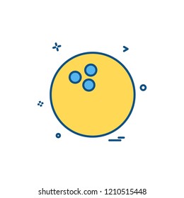 bowlling icon vector design