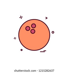 bowlling icon vector design