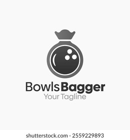 Bowls Bagger Logo Design Template. Good for Business, Agency, Community and Organization.