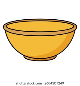 Bowls flat illustration white background