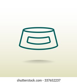 bowls for food animals icon