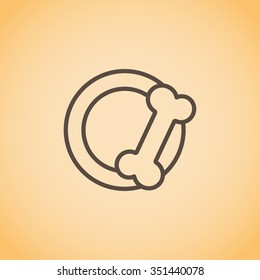 bowls for food animals icon