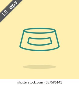bowls for food animals icon