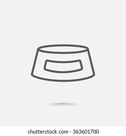 bowls for food animals icon