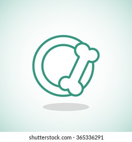 bowls for food animals icon