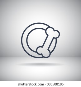 bowls for food animals icon