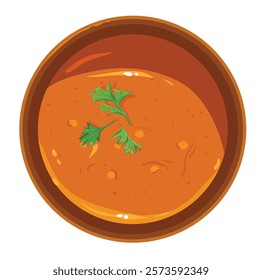 Bowls full of a soup puree with crouton  realistic set isolated vector illustration