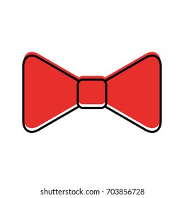 bowntie elegant isolated icon