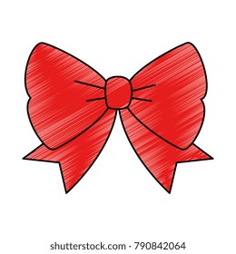 bowntie ribbon isolated icon
