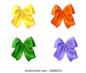 bows different colors (with mesh)