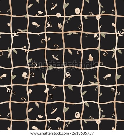 Bows and hearts seamless pattern . gift Vector graphics.