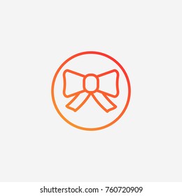 Bows icon.gradient illustration isolated vector sign symbol