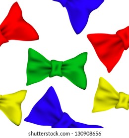 bows pattern, abstract seamless texture, vector art illustration, image contains gradient mesh