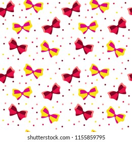 Bows Seamless pattern
