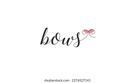 bows vector modern clothing logo