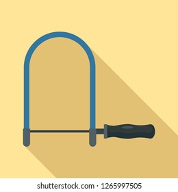 Bowsaw icon. Flat illustration of bowsaw vector icon for web design